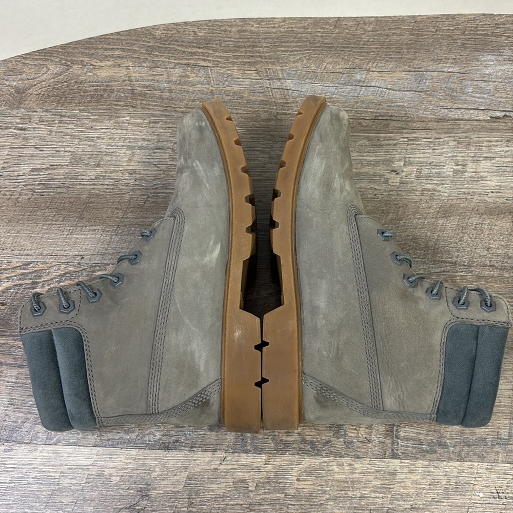Timberland LINDENWOOD Women’s Grey Nubuck Waterproof Boots A1ZSE Size 7 - Picture 4 of 10